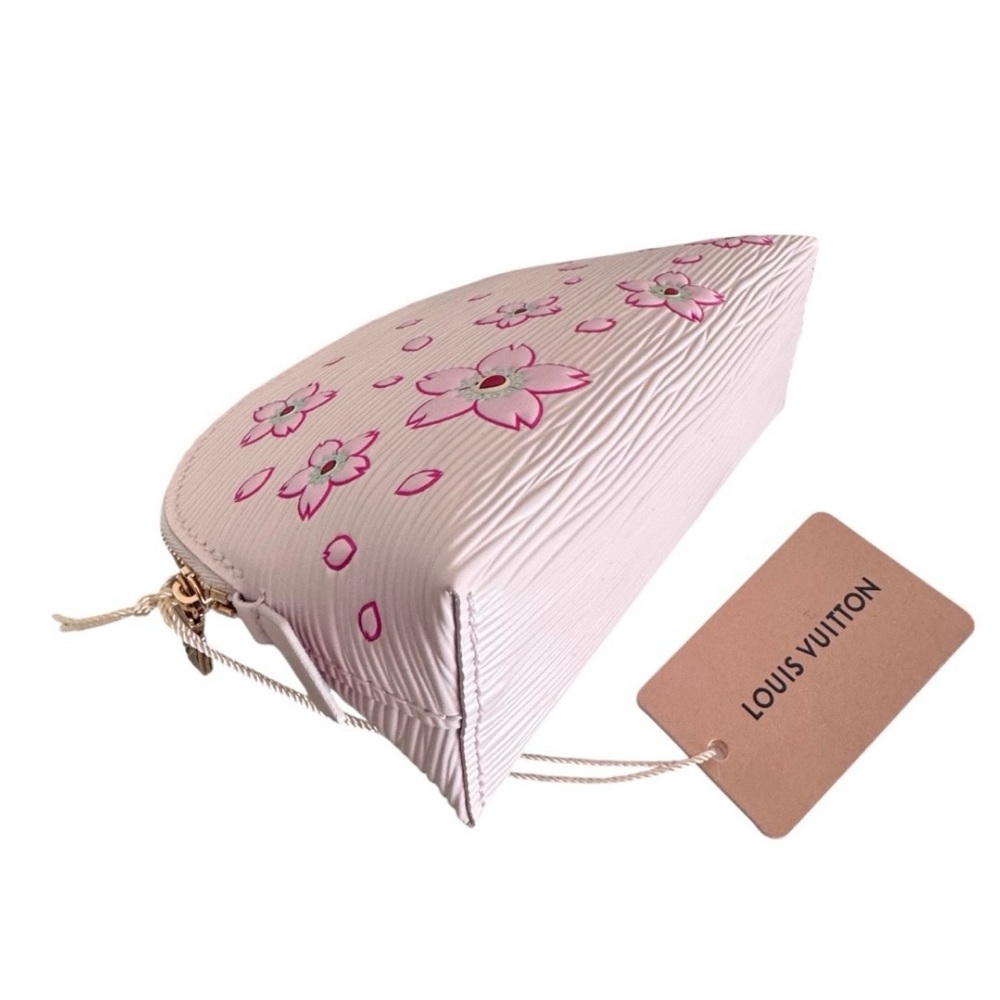 🆕💞LV x MURAKAMI Epi-Grained Leather Cosmetic Pouch Cherry Blossom • SAKURA PINK - Picture 7 of 13
